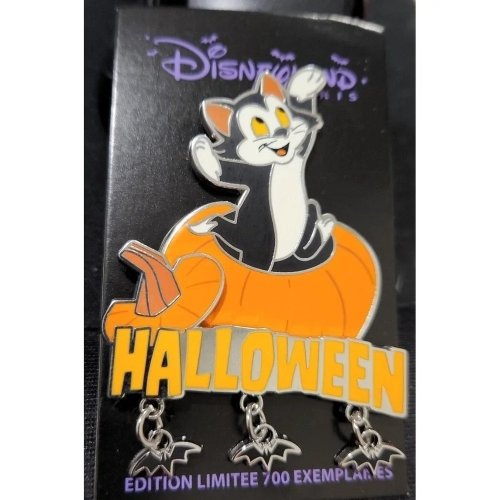 Disney FIGARO Pinocchio Cat Halloween Pumpkin DLP DLRP Paris LE 700 Pin 145134